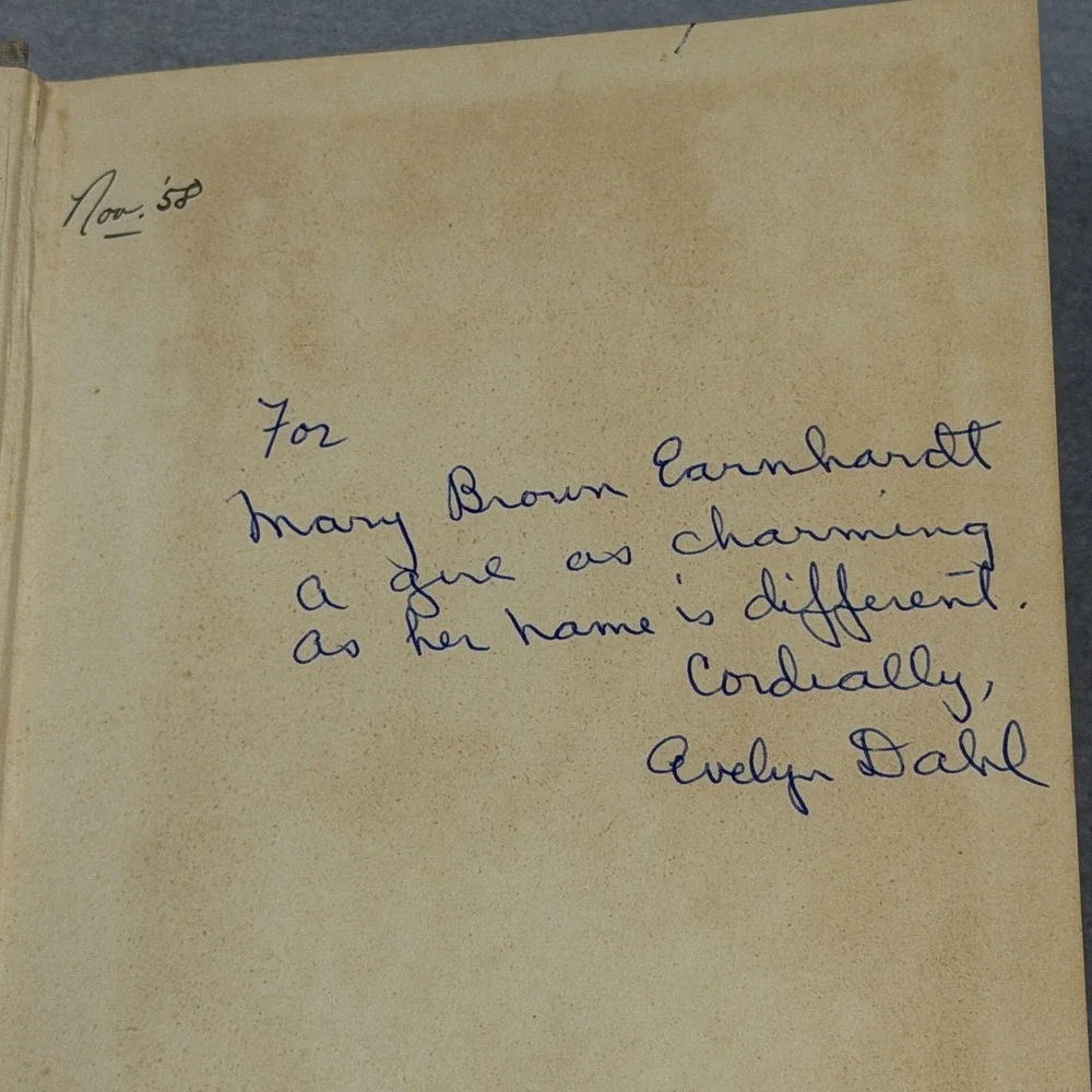 Vintage 1958 Signed Belle of Destiny Evelyn Dahl HC First Ed Madame LeVert Novel